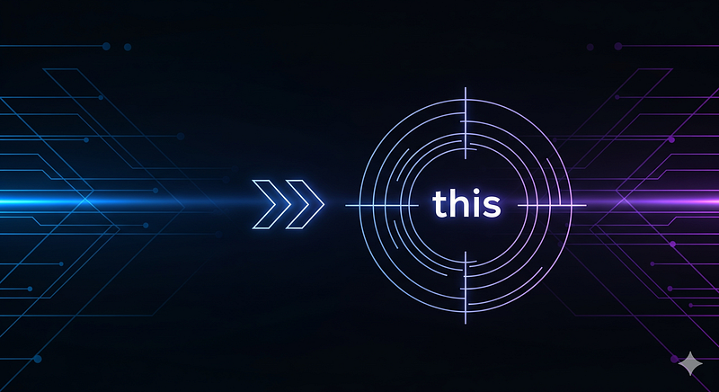 An abstract image of a Lightning Web Component showing how let and const variables have clear, block-level scope, while var variables have a less predictable, leaky scope.